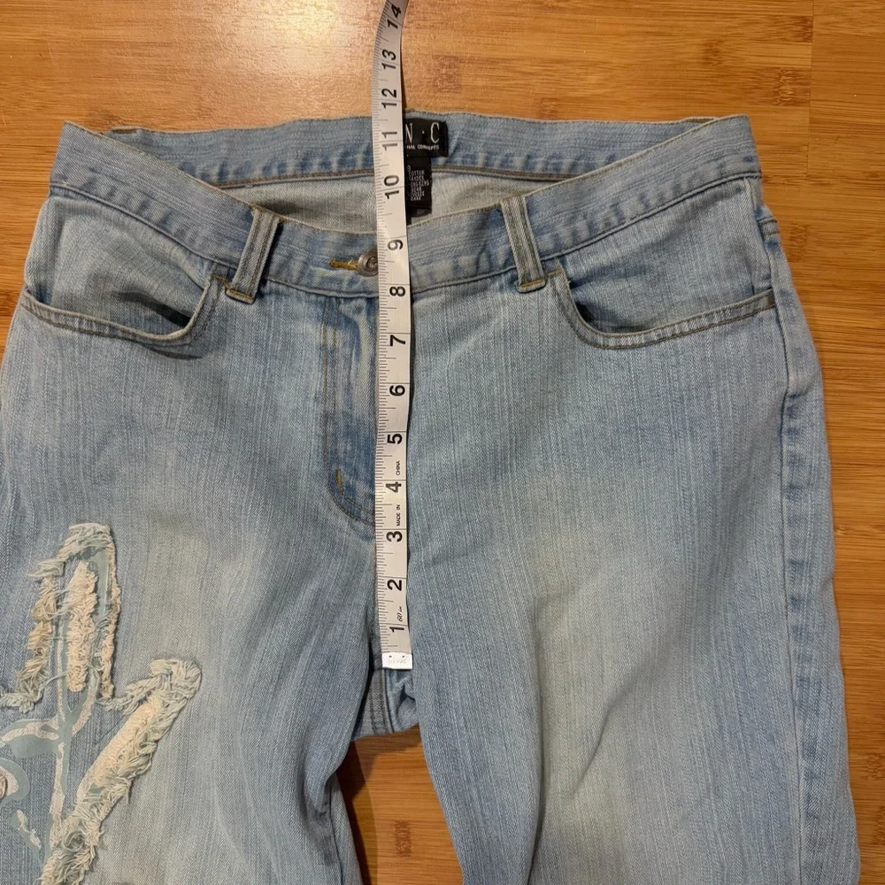 INC International Concepts Bootcut Jeans with Embroidered Leg Detail - Picture 5 of 11